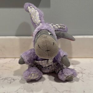 Disney Vintage 2004 Easter Eeyore Plush in Purple Bunny Costume